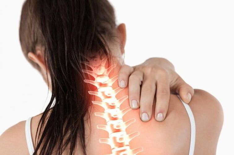 Neck pain is a sign of osteochondrosis of the cervical spine