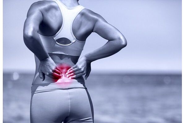 Excessive physical force can damage the back in the lumbar region