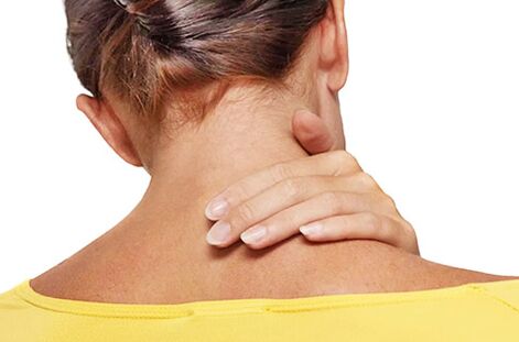 The manifestation of pain in the neck