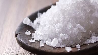 Salt lotions for the treatment of lomber osteocondrosis